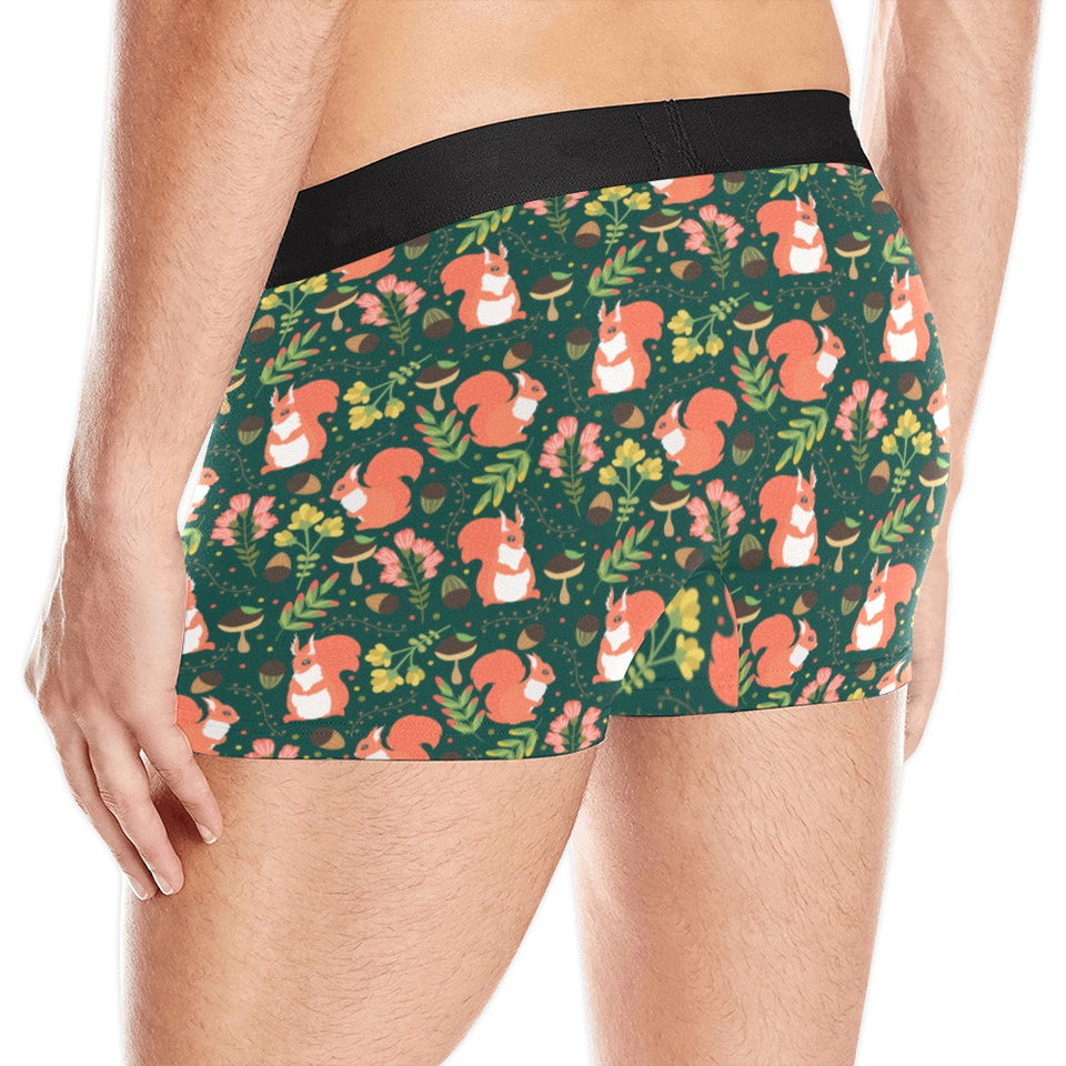 Squirrel Pattern Print Design 03 Men's All Over Print Boxer Briefs Men's Underwear