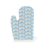 Swordfish Pattern Print Design 01 Heat Resistant Oven Mitts