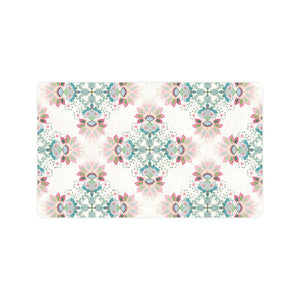 Square floral indian flower pattern Doormat