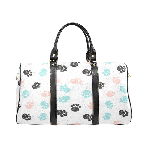 Dog Paws Pattern Print Design 04 Travel Bag