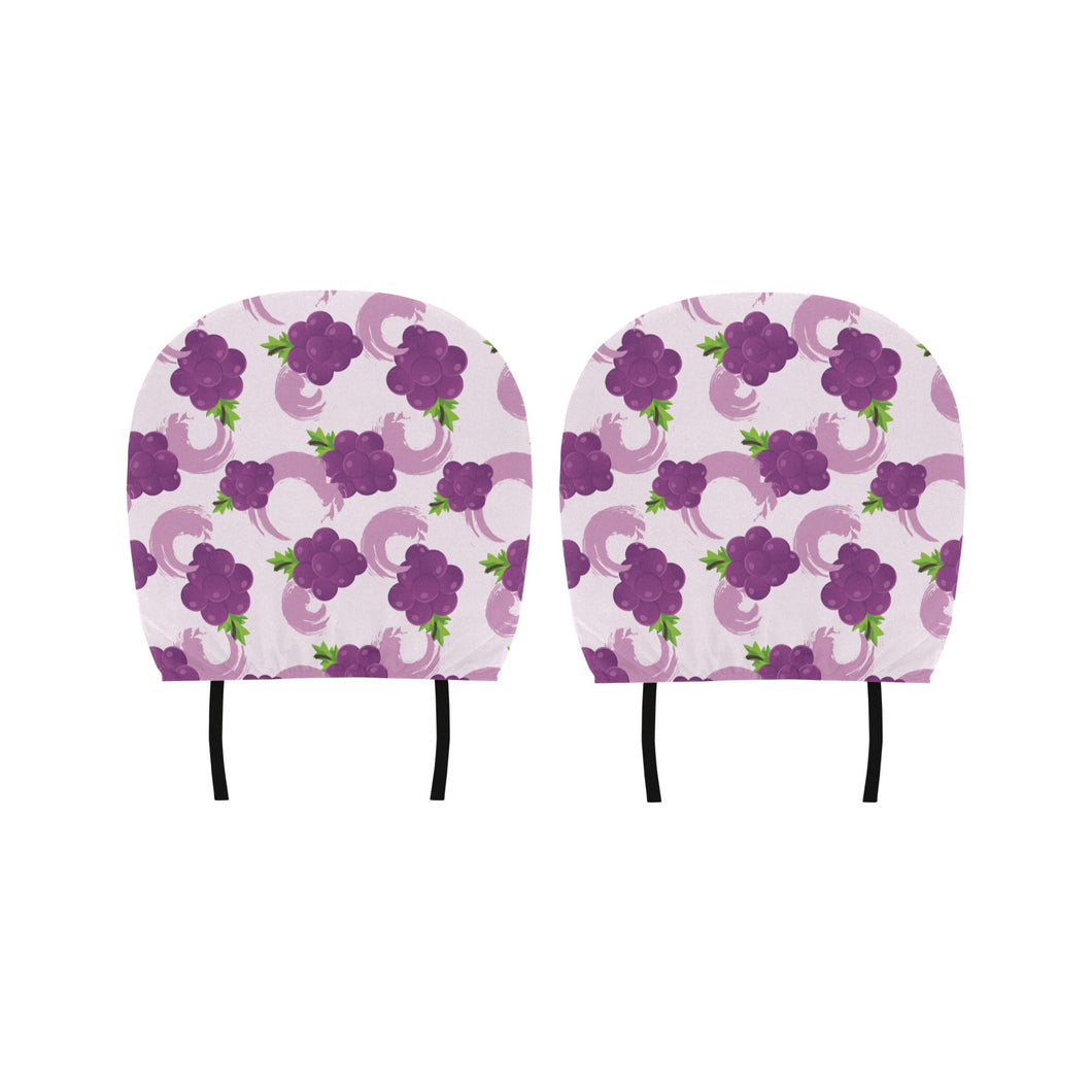 Cute Grape pattern Car Headrest Cover