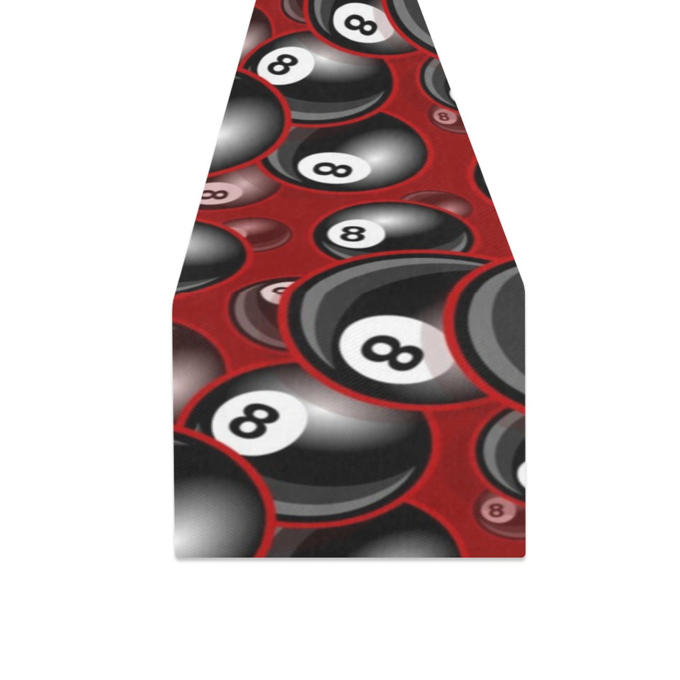 Billiard Ball Pattern Print Design 05 Table Runner