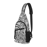 Zebra skin pattern All Over Print Chest Bag