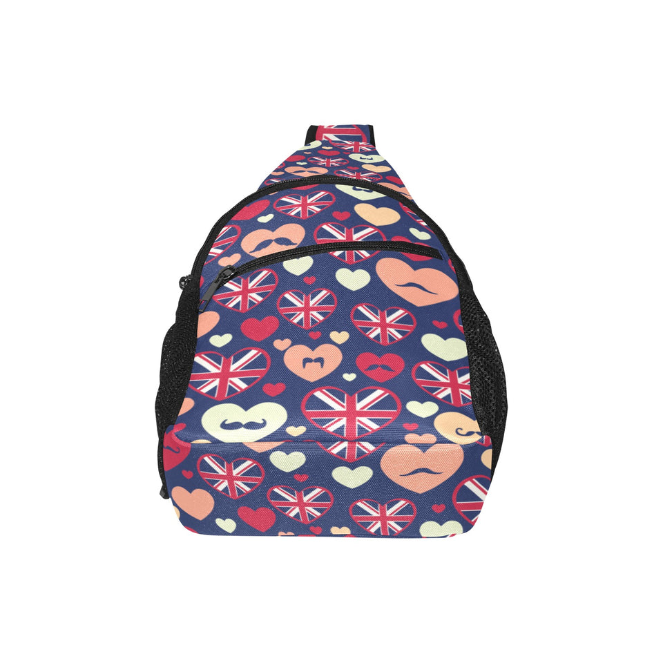 British Pattern Print Design 02 All Over Print Chest Bag