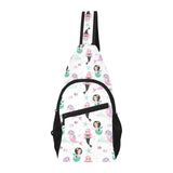 cute mermaid dolphin fish starfish pattern All Over Print Chest Bag