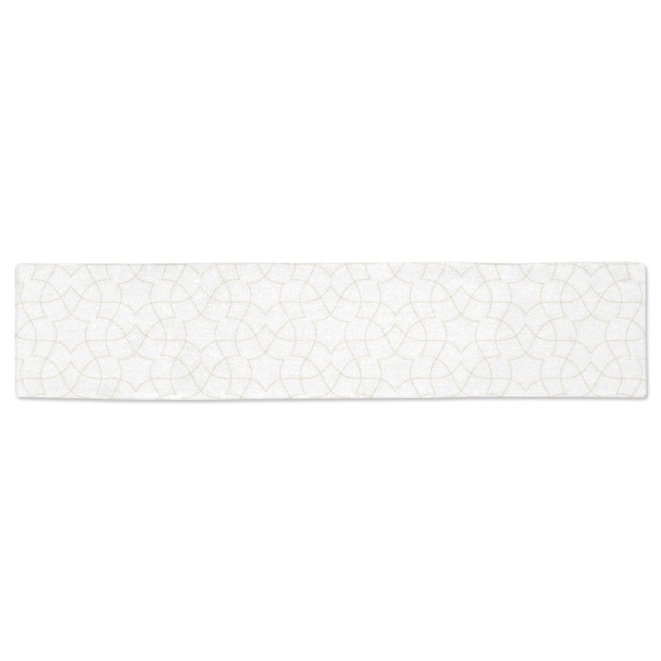 arabic white pattern Table Runner