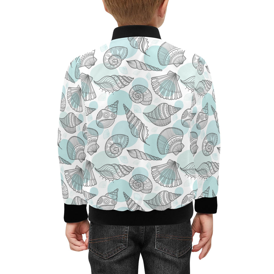 Shell polynesian tribal Kids' Boys' Girls' Bomber Jacket