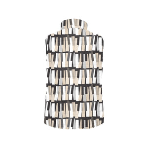 Piano Pattern Print Design 04 Men's Padded Vest