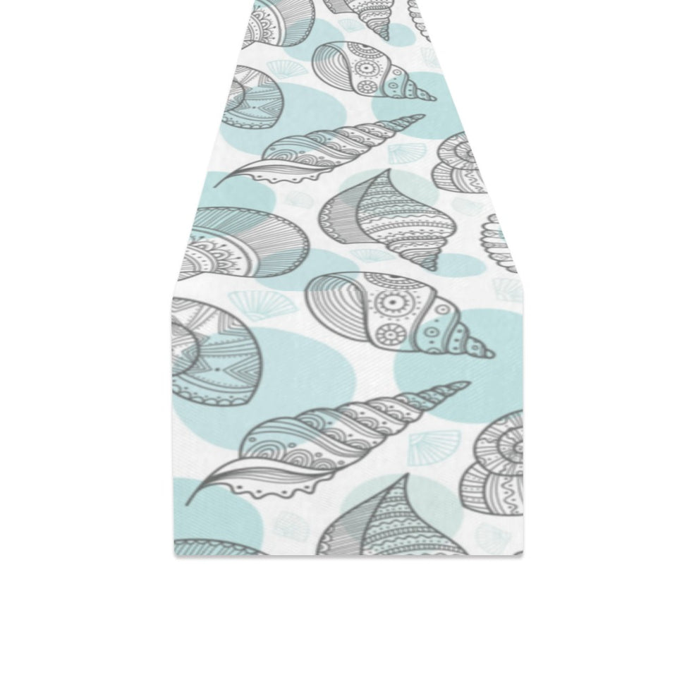 Shell polynesian tribal Table Runner