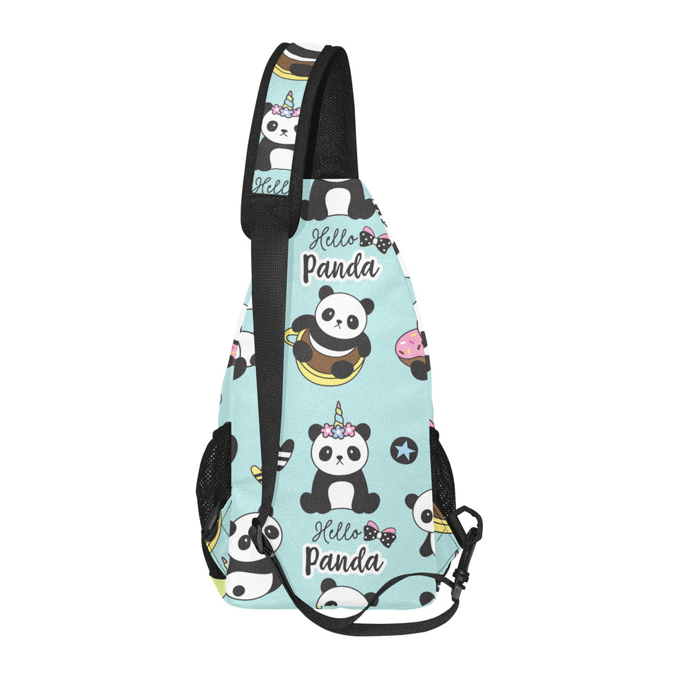 Cute baby panda pattern All Over Print Chest Bag