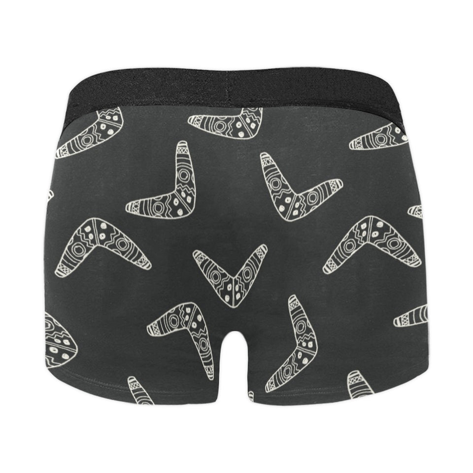 Hand drawn boomerang Australian aboriginal ornamen Men's All Over Print Boxer Briefs Men's Underwear