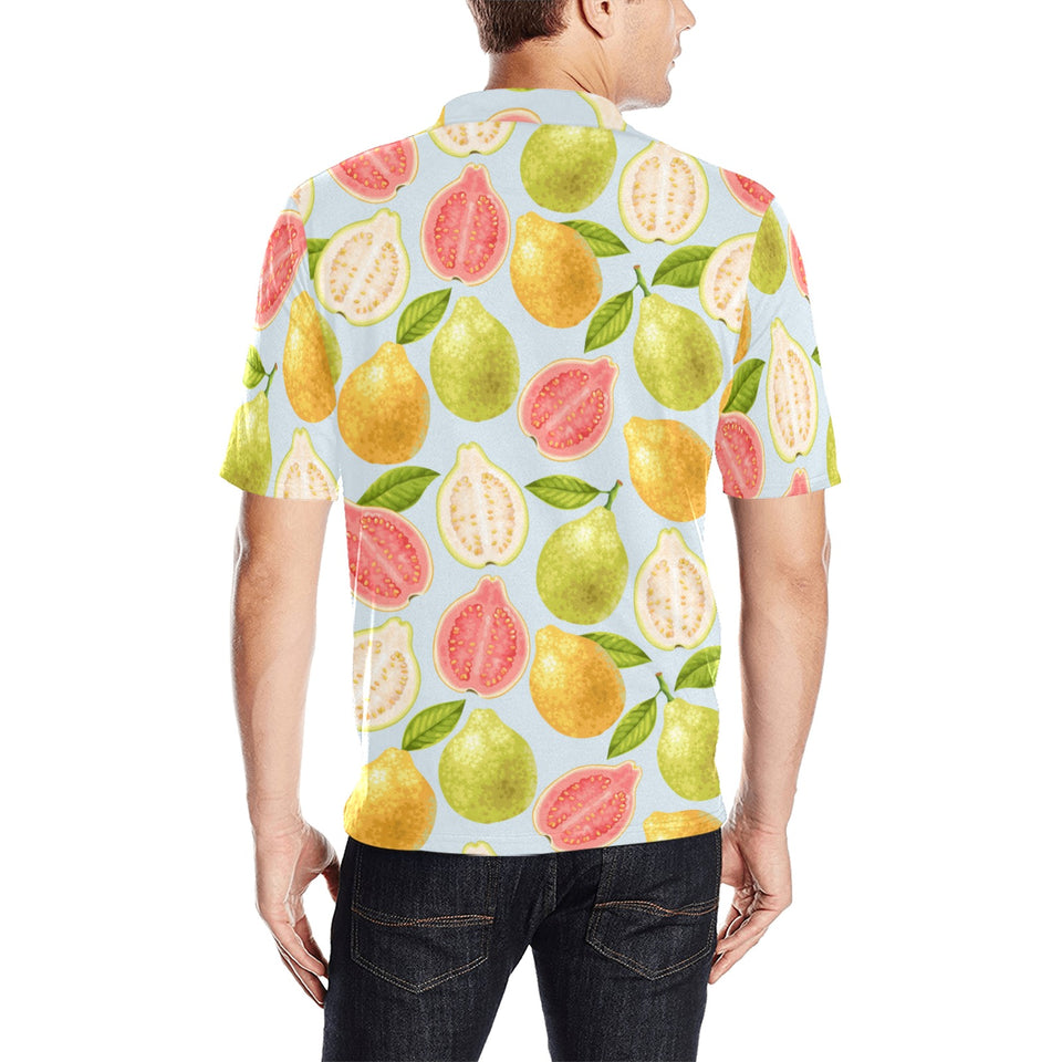 Guava design pattern Men's All Over Print Polo Shirt