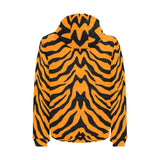 Bengal tigers skin print pattern Men's Padded Hooded Jacket