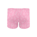 Sweet candy pink background Men's Swimming Trunks