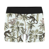 Monkey sloth lemur palm trees pattern Men's All Over Print Boxer Briefs Men's Underwear