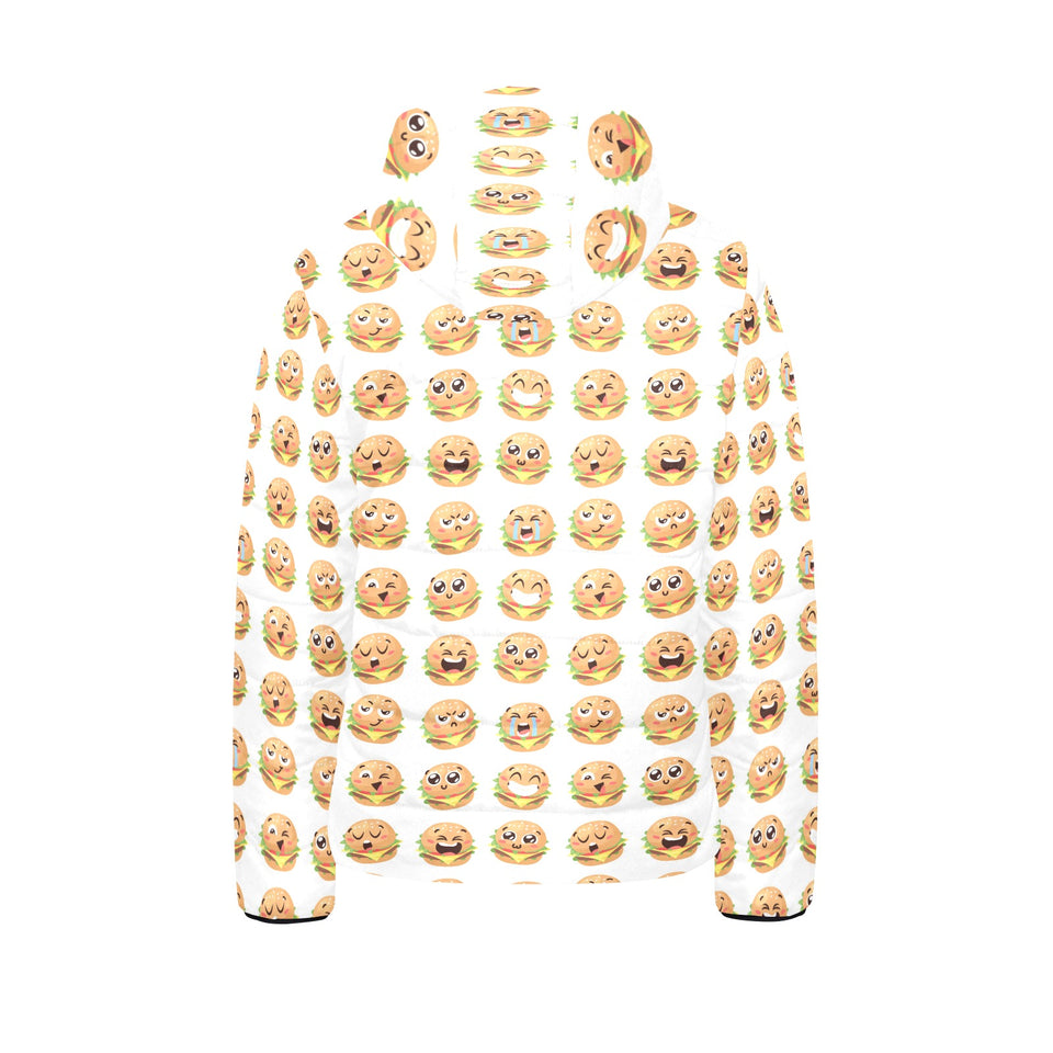 Hamburger Pattern Print Design 04 Kids' Boys' Girls' Padded Hooded Jacket