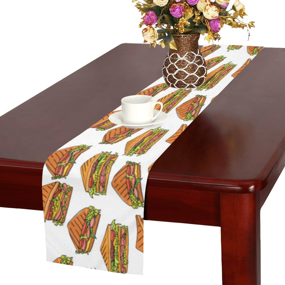 Sandwich Pattern Print Design 02 Table Runner