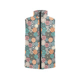 Gear Pattern Print Design 05 Women's Padded Vest