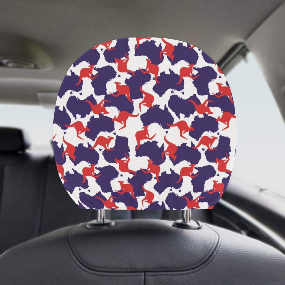 Kangaroo Australian pattern Car Headrest Cover