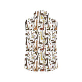 Giraffe Pattern Print Design 05 Men's Padded Vest