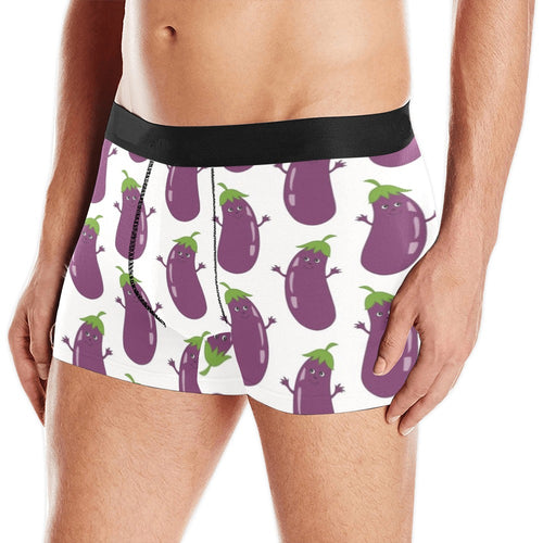 Eggplant Pattern Print Design 01 Men's All Over Print Boxer Briefs Men's Underwear