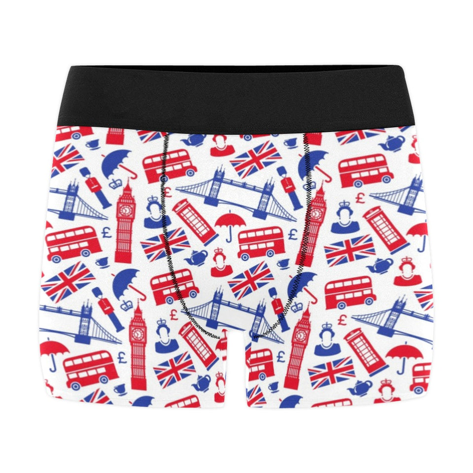 British Pattern Print Design 01 Men's All Over Print Boxer Briefs Men's Underwear