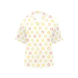 Horseshoes Pattern Print Design 02 Women's All Over Print Hawaiian Shirt