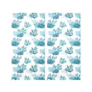 Coral Reef Pattern Print Design 04 Gauze Curtain