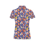 Goldfish Pattern Print Design 04 Women's All Over Print Polo Shirt