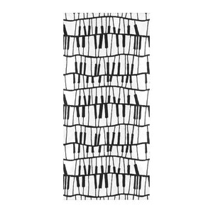 Piano Pattern Print Design 03 Beach Towel