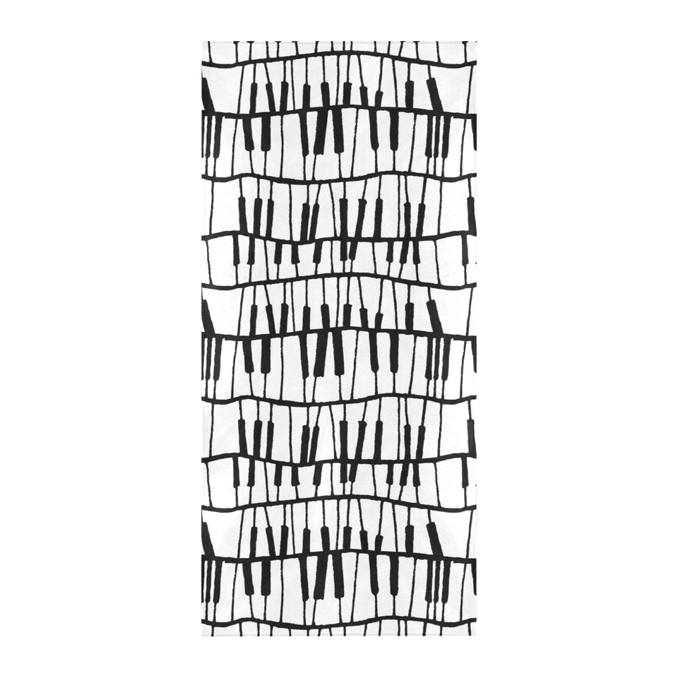Piano Pattern Print Design 03 Beach Towel