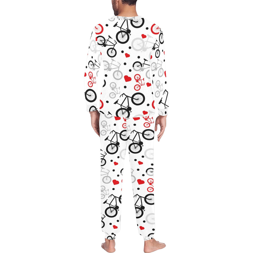 Bicycle Pattern Print Design 04 Men's All Over Print Pajama