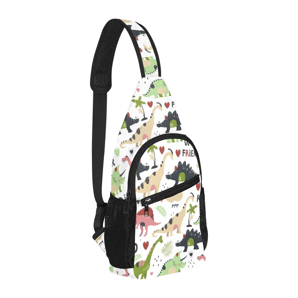 Cute dinosaurs pattern All Over Print Chest Bag
