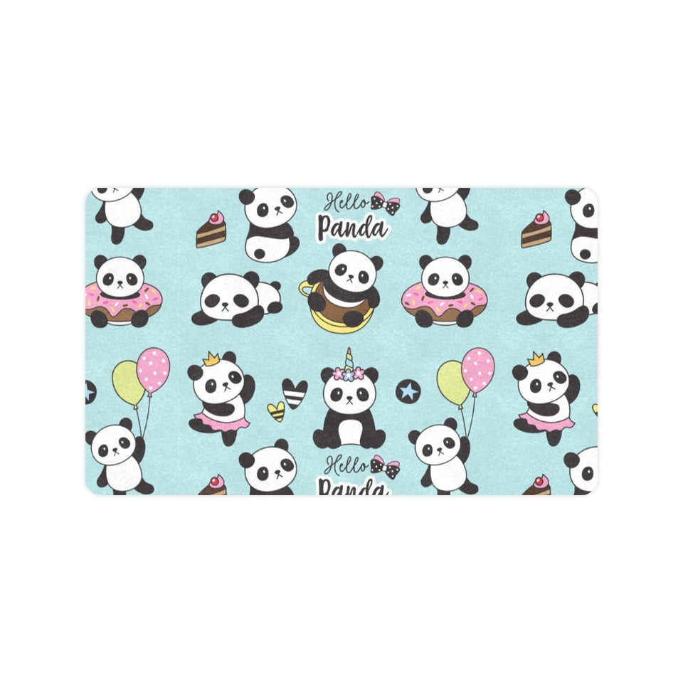 Cute baby panda pattern Doormat