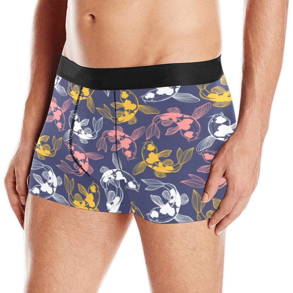 Koi Fish Carp Fish pattern Men's All Over Print Boxer Briefs Men's Underwear