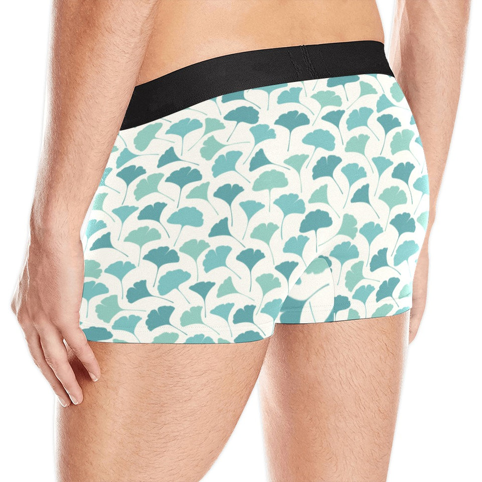Green ginkgo leaves pattern Men's All Over Print Boxer Briefs Men's Underwear