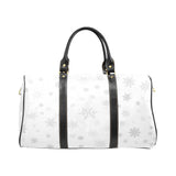 Snowflake pattern white background Travel Bag