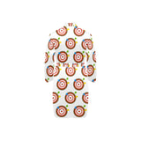 Darts Pattern Print Design 04 Men's Long Sleeve Belted Night Robe