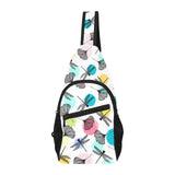 Dragonflies ginkgo leaves pattern All Over Print Chest Bag