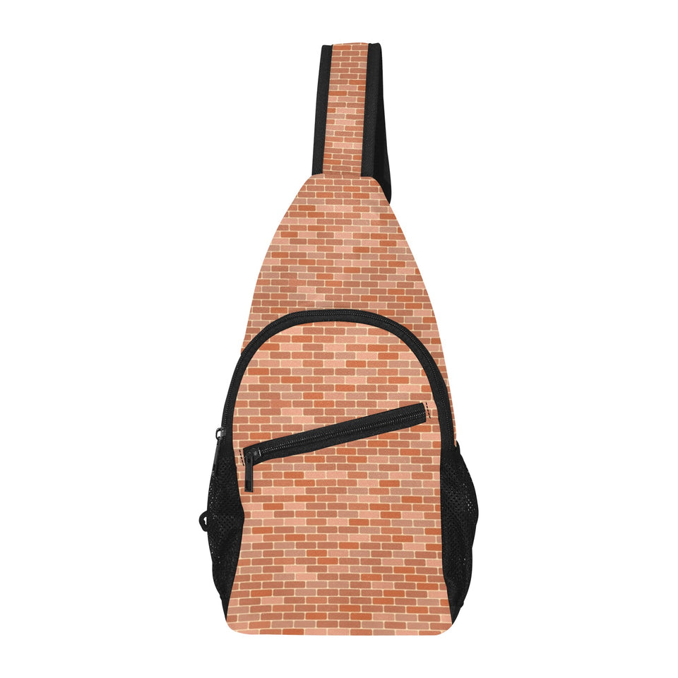 Brick Printed Pattern Print Design 02 All Over Print Chest Bag