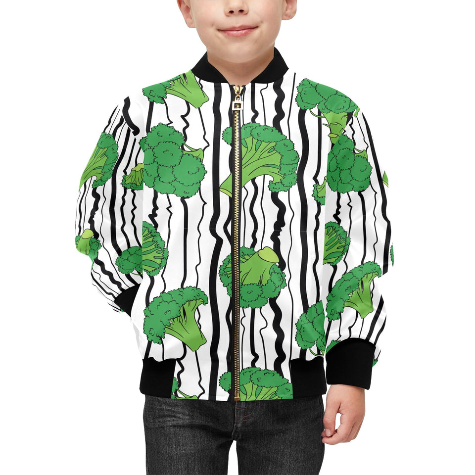Cool Broccoli pattern Kids' Boys' Girls' Bomber Jacket
