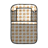 Hamburger Pattern Print Design 04 Car Seat Back Organizer