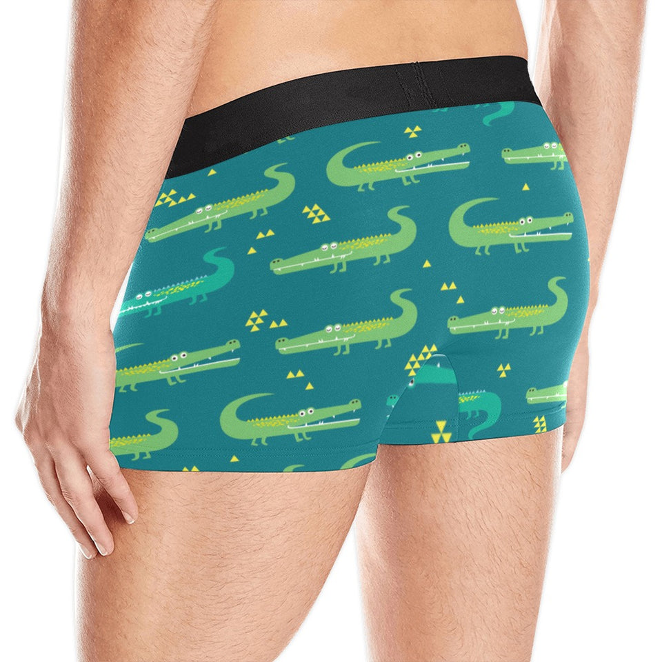 Crocodile pattern Men's All Over Print Boxer Briefs Men's Underwear