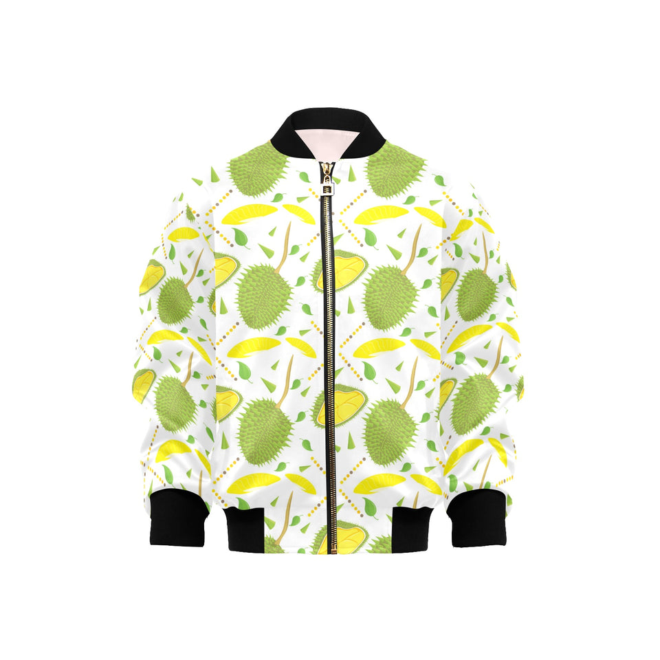 Durian pattern background Kids' Boys' Girls' Bomber Jacket