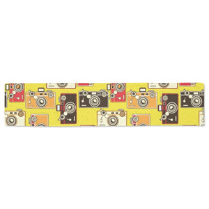 Camera Pattern Print Design 02 Table Runner