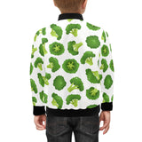 Cute broccoli pattern Kids' Boys' Girls' Bomber Jacket