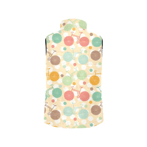 Bicycle Pattern Print Design 01 Men's Padded Vest