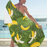Banana Palm Leaves pattern Beach Towel