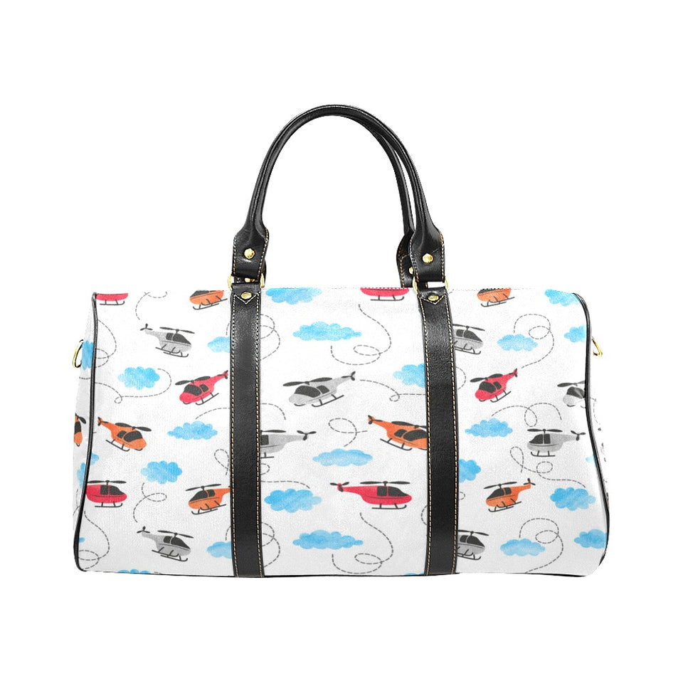 Watercolor helicopter cloud pattern Travel Bag