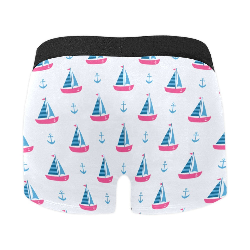 Sailboat anchor pattern Men's All Over Print Boxer Briefs Men's Underwear